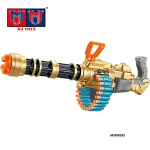 Popular Simulation Shooting Game Automatic Soft Launcher Bullet Chain Eva Soft Bullet Gun Toy