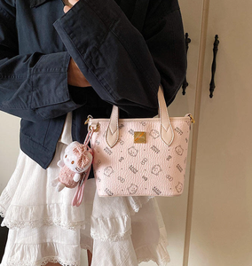 Solid color, fashionable, high-quality brand, single <b>strip</b> PU <b>leather</b> handbag, shoulder bag, crossbody bag - Product Image 2