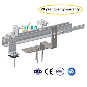 Sistema de Montaje Solar a <span class=keywords><strong>Precio</strong></span> de Fábrica, Gancho de Acero Inoxidable para Techo de Lámina Trapezoidal, Soportes para Paneles <span class=keywords><strong>Solares</strong></span> |   Letrero Artístico - Product Image 2