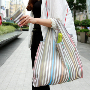 Bolsa de Compras Plegable Reutilizable Ecológica con Logotipo Personalizado, Bolsa de Poliéster para Supermercado, Reciclable para el Hogar - Product Image 4