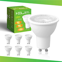 Bombilla LED GU10 de 5W, Sin Parpadeo, CRI 80, Iluminación Interior, Regulable, 6000K, Ángulo de Haz de 38°, Antideslumbrante