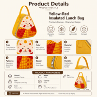 Sac à déjeuner triangulaire de style chinois pour le Festival des Bateaux-Dragons 2026, sac bento portable en toile, sac cadeau