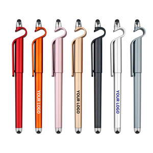 Bolígrafo Multifunción con Soporte para Teléfono Móvil, Logotipo Personalizado, Metálico, Multicolor, con Tinta de Gel Azul/Roja de 0.5mm para Pantalla Táctil - Product Image 6