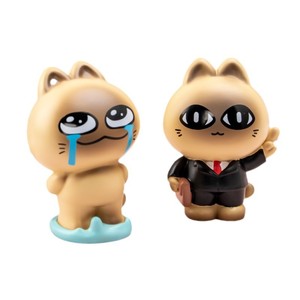 Caja Sorpresa de Figuras de Resina de Gatos Salvajes Yu Mo, Muñeco de Animal de Dibujos Animados, Regalo para Niños y Adultos, Decoración de Escritorio - Product Image 5