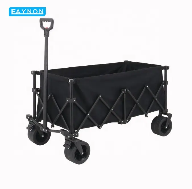 Eaynon Chariot de camping en métal pour l'extérieur Wagon pliant pliable pour les achats et les outils Oem personnalisable pris en charge