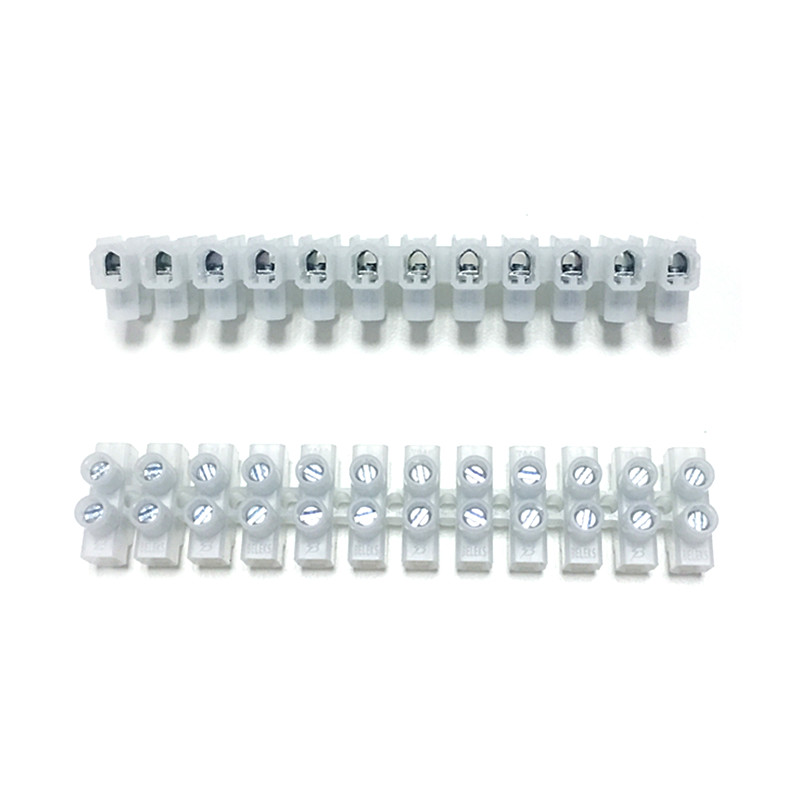 450V 24A H Type 12 Pin Screw 4 mm2 Raised Base Terminal Block