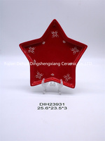 Assiette à gâteau de Noël en céramique de haute qualité avec logo personnalisé, design Père Noël, pour la cuisine domestique