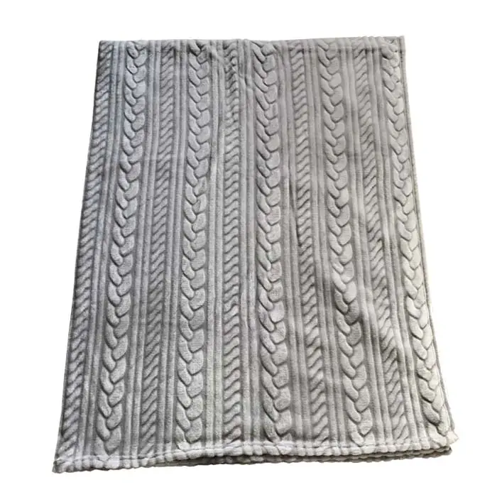 Hot sale 100% polyester fluffy bottom printed 3D embossed flannel throw blanket used blankets for sale