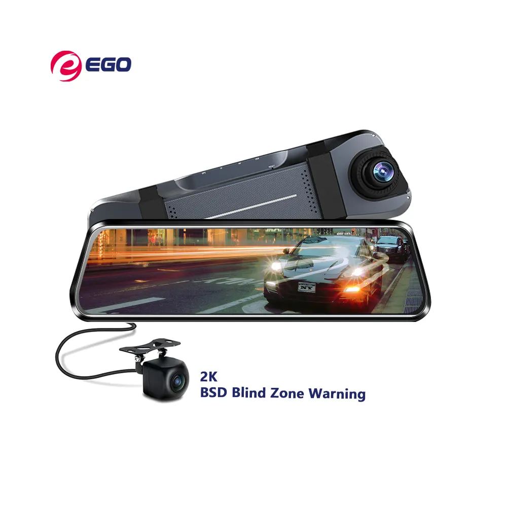 Best 2K Car DVR Mirror Rear View Camera BSD Car Black Box 170 Degree Dash Camera