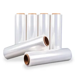 Clear Pe <b>Plastic</b> Wrapping Strech Jumbo <b>Roll</b> Stretch Film <b>Wrap</b> - Product Image 5