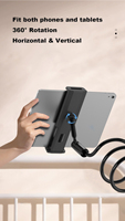 Support de téléphone et tablette flexible et pliable 2026 – Support paresseux pour bureau, lit et table