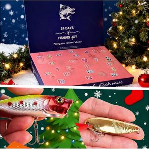 <span class=keywords><strong>NARON</strong></span> - Juego de 24 Señuelos de Pesca Artificiales, Caja de Regalo para Año Nuevo y Navidad - Product Image 5