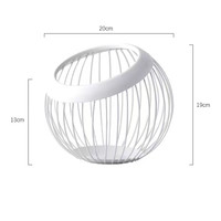 Vente en gros Corbeille à fruits ronde décorative en métal à ouverture biseautée Panier de rangement pour fruits sur pied pour articles divers