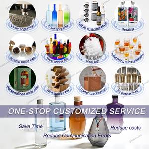 Botellas de Vidrio Mate Apilables de 200 ml, Dividibles y Combinables, Botellas Redondas para Vino, Licor, <span class=keywords><strong>Vodka</strong></span>, Whisky, Ginebra, Tequila <span class=keywords><strong>con</strong></span> Tapas - Product Image 5