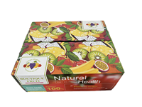 Boîte cadeau vide de luxe recyclable pour fruits (pommes, kiwis, raisins) avec fermeture magnétique, logo personnalisé, pour légumes frais, en carton