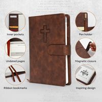 Diario cristiano para hombres GF, diario de oración, cuaderno de estudio bíblico, planificador diario de estudio para hombres, bloc de notas con versículos bíblicos y pegatinas de fe.