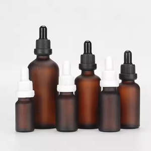 Mini bouteilles d'huile essentielle en verre dépoli 5ml-100ml avec étanchéité compte-gouttes pour gouttes oculaires et emballage de sérums de soins de la peau - Product Image 2