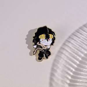 Insignia de Pin de Metal de personaje de Anime de dibujos animados estilo japonés y coreano para fanáticos del <span class=keywords><strong>Manga</strong></span> para Navidad Día Nacional Halloween - Product Image 4