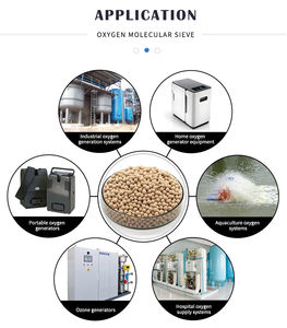 0.4-0.8mm 1.3-1.7mm PSA oksijen tesisi için 96% O2 saflık lityum zeolit j101 kadar moleküler elek lityum - Product Image 4
