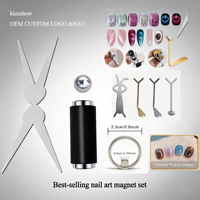 <strong>Best</strong> Selling Cat Eye <strong>Nail</strong> Magnet Tool Set Cylinder <strong>Nail</strong> Magnet with Protective Silicone Sleeve <strong>for</strong> Velvet French <strong>Nail</strong> Art