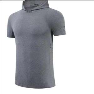 Hot Selling New Short Sleeve T-shirts Men's Shirts Hooded Sports Tops Quick Dry Running Training Workout Gym Fitness <strong>Clothing</strong> - Product Image 2