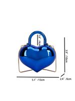 Nouveau Sac Bandoulière Mini en Acrylique en Forme de Cœur pour Femme 2026, Sac à Main en Peluche avec Chaîne, Petit Sac à Main pour Soirée et Dîner