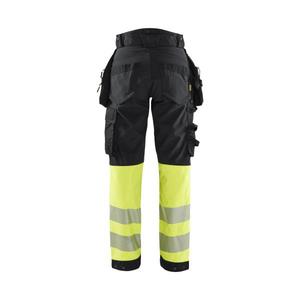 BLAKLADER - 711425139933D19 Pantalon softshell haute visibilité pour femme Noir/Jaune-EAN 7330509879887 HI-VIS WORKWEAR - Product Image 2