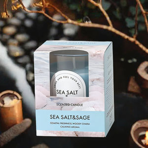 Bougie <span class=keywords><strong>de</strong></span> cire <span class=keywords><strong>de</strong></span> soja colorée sauge <span class=keywords><strong>de</strong></span> <span class=keywords><strong>sel</strong></span> <span class=keywords><strong>de</strong></span> mer infusée pour la relaxation mieux dormir à la main sans fumée pour les vacances <span class=keywords><strong>de</strong></span> Thanksgiving pour les bars - Product Image 3