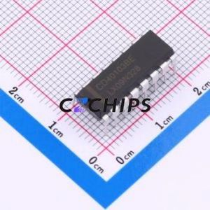 Contador/divisor de chip IC de circuito integrado CD40103BE(LX) DIP-16 original a estrenar - Product Image 1