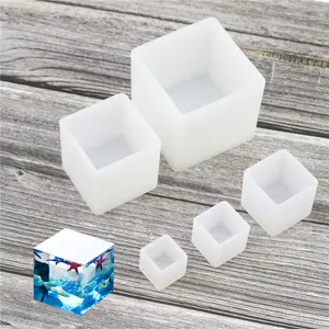 树脂铸造成型方形树脂模具立方体硅胶模具用于DIY工艺制作