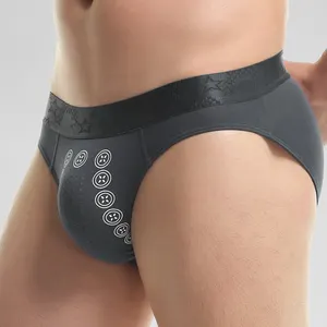 Cuecas boxer magnéticas de íon negativo para homens, cuecas boxer com logotipo, cuecas elásticas para homens, roupa íntima de íon negativo