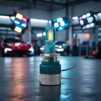 ZCQR DECO M0387 H4 LED Bombilla LED para Reproductor de CD de Automóvil, 12-24V 6500K, Luz Blanca Fría, Aleación de Aluminio, Fácil Instalación