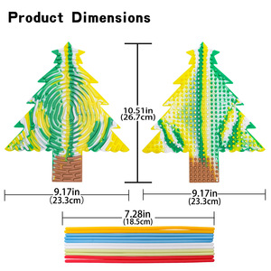 Tablero de actividades sensoriales de silicona KTL, juguete educativo con forma de árbol de Navidad para niños de 4 a 6 años, DIY, sin batería - Product Image 3