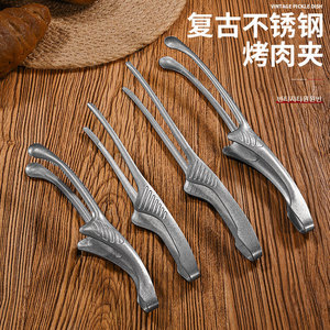 Elephant Retro Stainless Steel Barbecue Tongs Heavy Duty For Grilling Steak Buffet Cooking <b>Tools</b> - Product Image 1