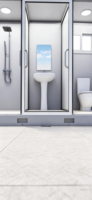 Module de salle de bain intégré tout-en-un, douche et toilettes, pour maison conteneur, camp, chantier de construction