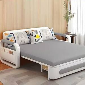 Sofá Cama de Tres Plazas de Estilo Europeo Moderno de Fábrica, Sofá Convertible Plegable Kum Family con Almacenamiento para Dormitorio, Hotel, Tela - Product Image 6