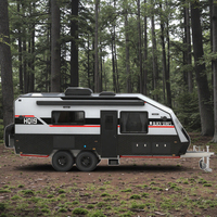 Nouvelle remorque de voyage tout-terrain pour camping-car avec salle de bain de luxe parfaite pour les remorques de voyage d'aventures extrêmes