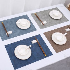 Manteles de Cuero Lavables y Ecológicos, Tazas de Té, Manteles con Diseño de Tela, Manteles para Mesa de Comedor, Manteles Aislantes del Calor, Manteles Occidentales - Product Image 2