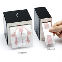 VENALISA 300 pièces Formes adhésives pour ongles, Formes papillon en aluminium pour extension d'ongles, Formes professionnelles pour ongles en acrylique