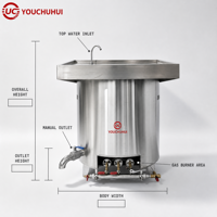 Équipement de restauration commerciale, marmite électrique en acier inoxydable, bouilloire à soupe, fournitures de restauration pour la cuisine d'hôtel