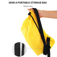 Canapé gonflable ultraléger portable moderne pour l'extérieur - résistant à l'eau, pour le camping et les pique-niques à la plage