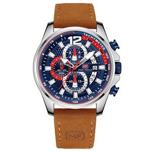 MINI FOCUS MF0350G MF 0350 Montres-bracelets pour hommes tendance, montre à quartz, bracelet en cuir, étanche, aiguilles lumineuses, montres pour hommes, Reloj - Product Image 5