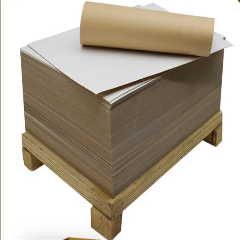 250gsm CKB White Coated Kraft Back Board For Food Packaging Hard