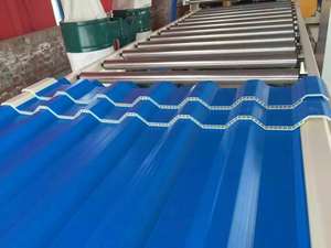 Extrusora de extrusión de troquel de plástico de hoja UPVC Perfil PVC troquelado molde de teja de techo de panel ondulado - Product Image 4