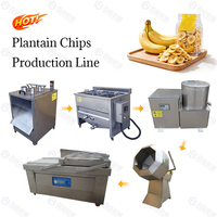 Meilleur prix pour une ligne de production de chips de banane, machine à faire des chips de banane, ligne de production semi-automatique de chips de banane