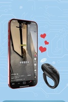 TikTok Ring Remote Control, pemutar halaman geser nirkabel ABS untuk perangkat kompatibel IOS & Android