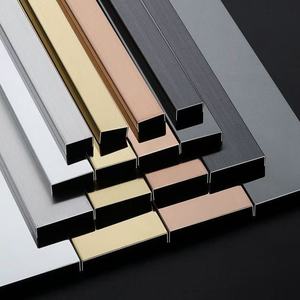 Đồng thau U kênh gạch TRIM gương kết thúc trang trí kim loại tường Dải U hình dạng cong thép không gỉ hồ sơ - Product Image 6