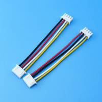 Câble de câblage double tête 10cm, 15cm, 20cm, 30cm 2 3 4 broches rouge/noir JST Two Terminal XH 2.54 MM Connector Female to Female