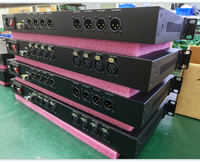 Système de diffusion audio XLR équilibré 8 canaux avec extension optique à fibre