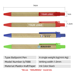 Penna a Sfera Ecologica Personalizzata con Logo Stampato, in Bambù, Punta da 1.0mm, <span class=keywords><strong>Scrittura</strong></span> Fluida, per Ufficio e Scuola - Product Image 5